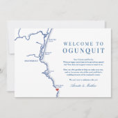 Ogunquit Cliff House ウェディング・ウィークエンド・スケジュール  サンキューカード (正面)