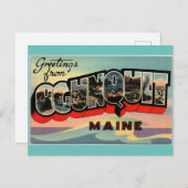 Ogunquit Main vintage travelからの挨拶 ポストカード (正面/裏面)