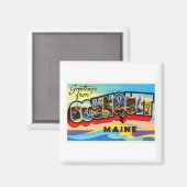 Ogunquit Maine MEオールドヴィンテージ旅行記念品 マグネット (正面/裏面)