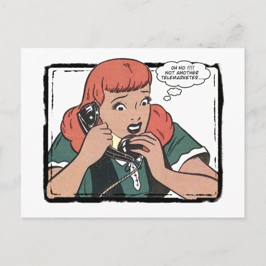 Ohいいえ! ない別のテレマーケター ポストカード (正面)