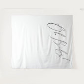 Ohお洒落男女兼用ベビー背景 タペストリー (正面(横))