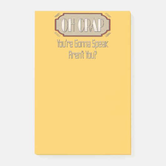 Ohがらくた! おもしろいなギフトの考え ポストイット (正面)