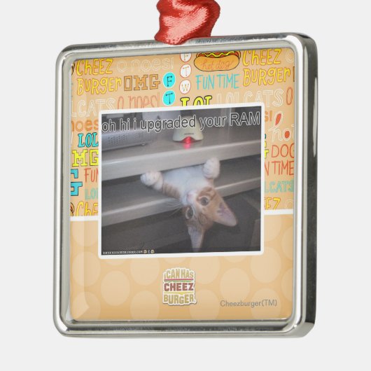 ohこんにちは私はあなたのRAMを改善しました メタルオーナメント (左)