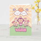 Ohそうかわいいの挨拶状 カード (黄色い花)