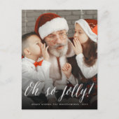 Ohそうすてきでシンプルな原稿の休日の写真の郵便はがき シーズンポストカード (正面)