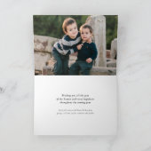 Ohそうすてき! シンプルな原稿の休日の写真カード シーズンカード (内部)