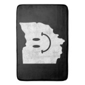 OHで笑顔 – オハイオおもしろいハッピー顔 バスマット (正面縦)