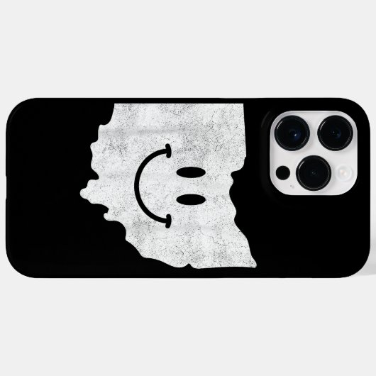 OHで笑顔 – オハイオおもしろいハッピー顔 Case-Mate iPhoneケース (裏面 (横))