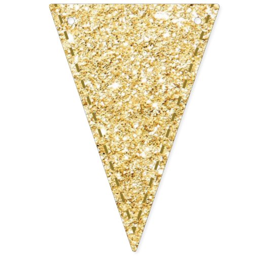 Ohどのようなおもしろいをワンピンク&金ゴールドファースト誕生日 バンティングフラッグ (第1の旗)