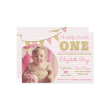 Ohどのようなおもしろいをワンピンク&金ゴールドファースト誕生日