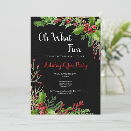 Ohどんなおもしろいのクリスマスのパーティの招待状 招待状 (スタンド正面)