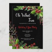 Ohどんなおもしろいのクリスマスのパーティの招待状 招待状 (正面/裏面)