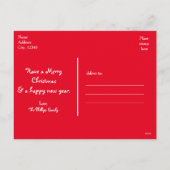 Ohどんなおもしろいのクリスマスの休日の写真の郵便はがき シーズンポストカード (裏面)