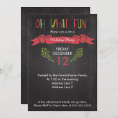 Ohどんなおもしろいの休日のパーティの招待状 招待状 (正面/裏面)