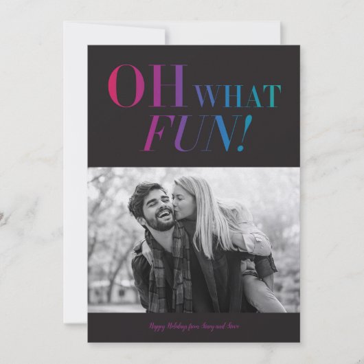 Ohどんなおもしろいの休日カード シーズンカード (正面)