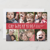 Ohどんなおもしろい6の写真の休日の写真カード シーズンカード (正面)