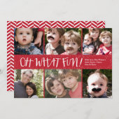 Ohどんなおもしろい6の写真の休日の写真カード シーズンカード (正面/裏面)