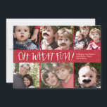 Ohどんなおもしろい6の写真の休日の写真カード シーズンカード<br><div class="desc">これのあなたのお気に入りのな写真のハイライト6すごいおもしろいカード。 雪が多い雪片の多くが付いているおもしろい、精力的なタイプおよび休日の長所を持っています。 Ohどんなおもしろい!</div>