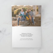 Ohどんなおもしろい! シンプルな原稿の休日の写真カード シーズンカード (内部)