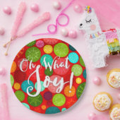 Ohどんな喜び! カラフルな休日の紙皿 ペーパープレート (パーティー)