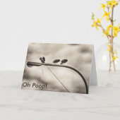 Ohウンチの…遅れてバースデー・カード カード (黄色い花)