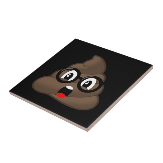 OhウンチEmoji w/Glasses タイル (側面)