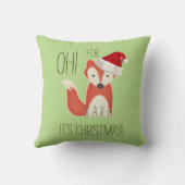 Ohキツネの為のためにおもしろいそれはクリスマスです クッション (裏面)