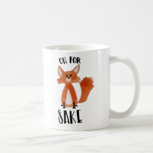 "Ohキツネの為のために! "キツネのイラストレーションを含むマグ コーヒーマグカップ