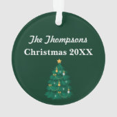 Ohクリスマスツリーのアクリルのオーナメント オーナメント (裏面)