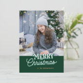 OHクリスマスツリー写真グリーティングカード シーズンカード (スタンド正面)