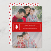 Ohクリスマスツリー|の休日の写真カード シーズンカード (正面/裏面)