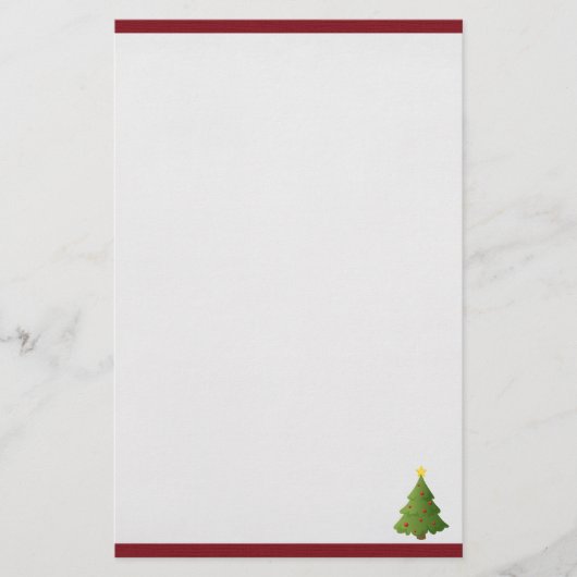 Ohクリスマスツリー 便箋 (正面)