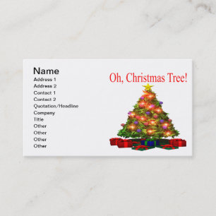Ohクリスマスツリー 名刺