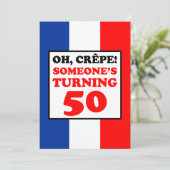 Ohクレープ、誰か回転50招待 招待状 (スタンド正面)