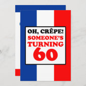 Ohクレープ、誰か回転60招待 招待状 (正面/裏面)