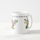 Ohシカのクリスマスのマグ コーヒーマグカップ (正面右)