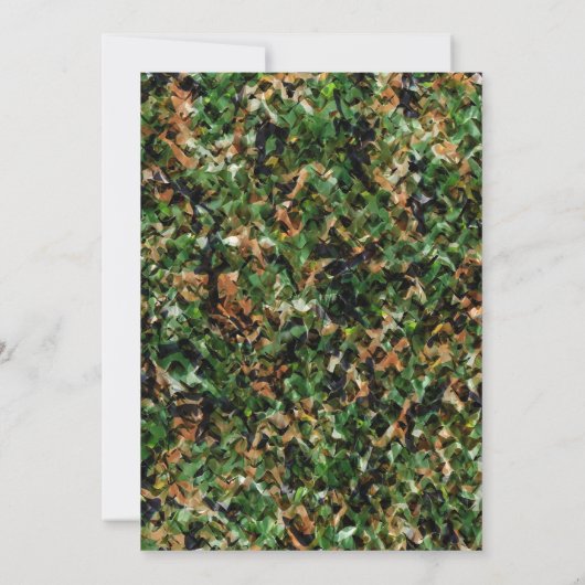 Ohシカのベビーシャワーの招待 招待状 (裏面)