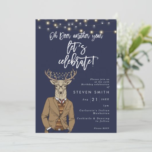 Ohシカの素朴な海軍は誕生会をつけます 招待状 (スタンド正面)