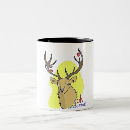 ohシカの…マグ ツートーンマグカップ (中央)
