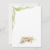 Ohシカは私達の小さな女の子ほとんどここにベビーシャワーいます 招待状 (裏面)