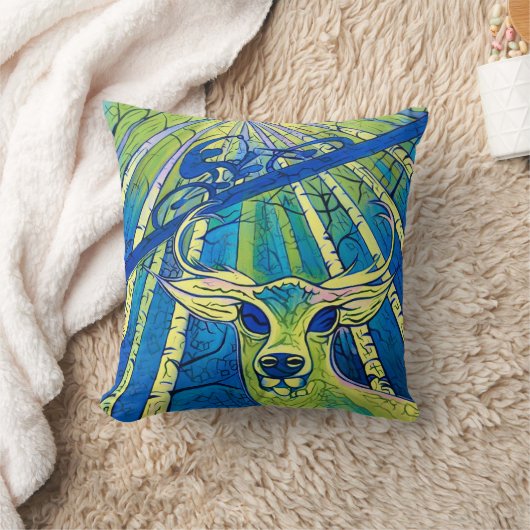 Ohシカ クッション (ブランケット)