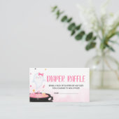 Ohシートグウルハロウィーンベビージャーシャワーおむつラッフル エンクロージャーカード (スタンド正面)