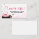 Ohシートグウルハロウィーンベビージャーシャワーおむつラッフル エンクロージャーカード (正面/裏面)