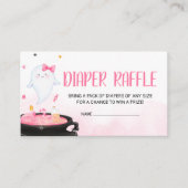 Ohシートグウルハロウィーンベビージャーシャワーおむつラッフル エンクロージャーカード (正面)