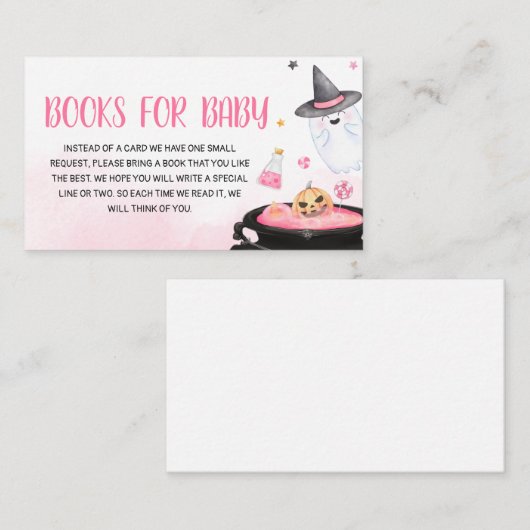 Ohシートグールハロウィンブックベビー エンクロージャーカード (正面/裏面)