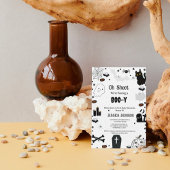 Ohシート私たちはブイのハロウィーンの赤ちゃんシャワーを持っている 招待状