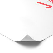 Ohスナップかわいいアリゲーターin湿地子供の誕生日標識 ポスター (角)