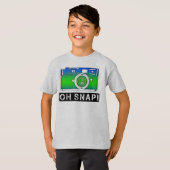 Ohスナップのおもしろいな男の子のワイシャツ Tシャツ (正面フル)
