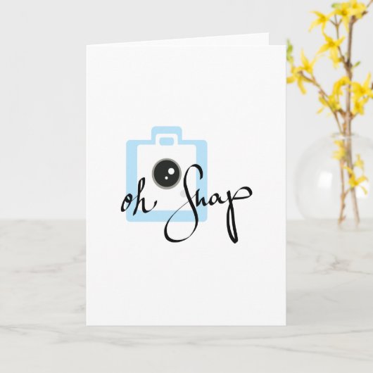 Ohスナップカメラグラフィック カード (黄色い花)