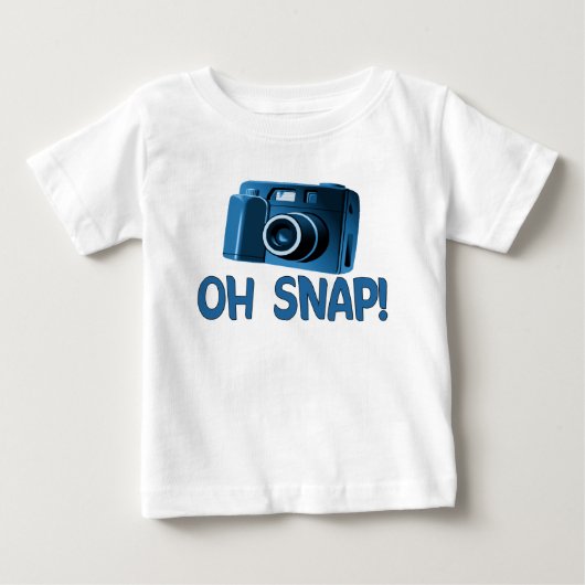Ohスナップカメラ ベビーTシャツ (正面)